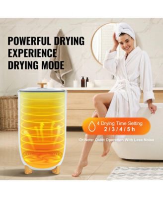 Towel Warmer for Bathroom, 35L Large Bucket Dryer with Auto Shut-Off, Fits 6 Oversized Towels, Blankets, Clothes, and Bathrobes for Spa Use