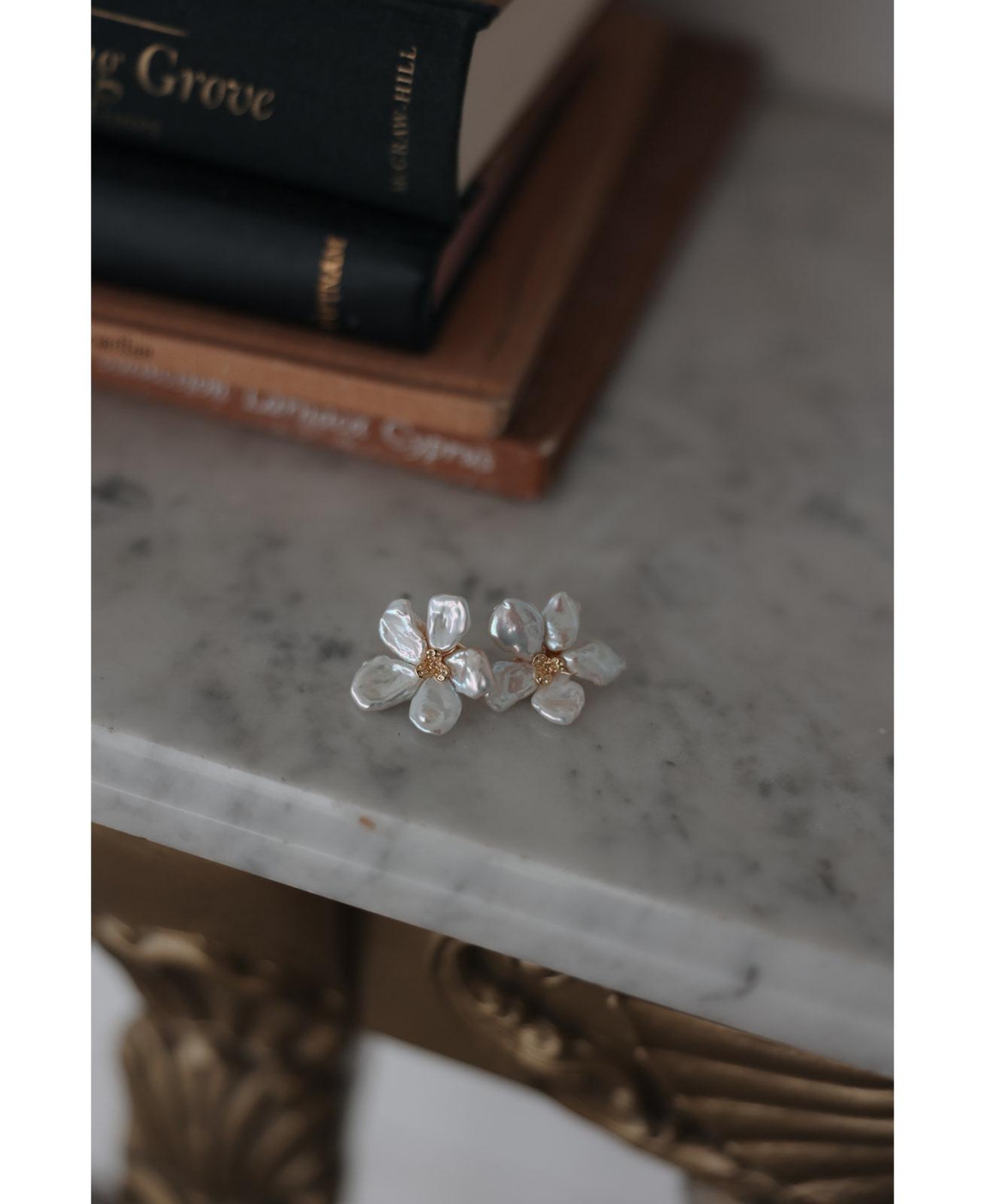 Untamed Petals Elodie Baroque Stud Earrings