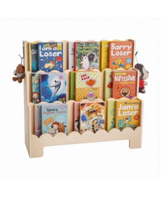 3-Tier Montessori Toddler Bookcase with Front-Facing Shelves