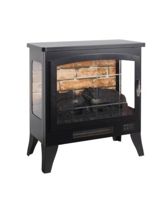 21 inchThree-sided Freestanding Electric Fireplace Stove heater with 3D Flame effect with remote control