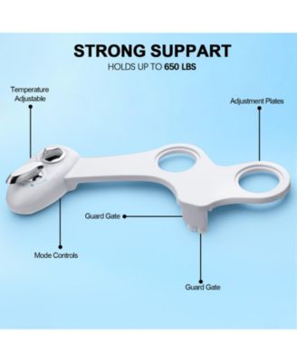 Adjustable Dual-Nozzle Cleansing Attachment – Hot & Cold Water Spray with Self-Rinsing Function, Easy Installation