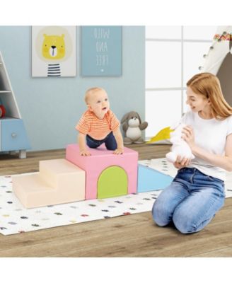 4-Piece Climb and Crawl Foam Block Play Set