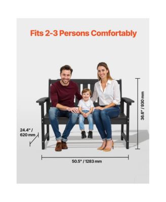 800 lbs Weight Limit Durable Outdoor Plastic Bench