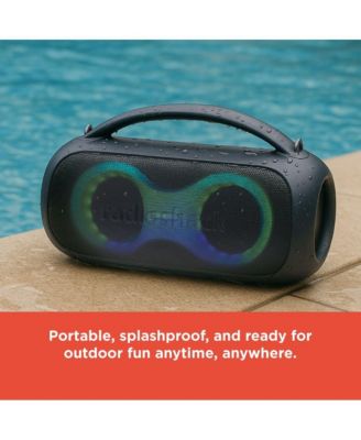 Portable Bluetooth Speaker 20W IPX5 Blue/Orange With RGB Lights And Handle with TWS For Pairing