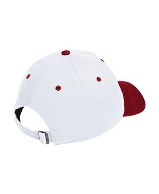 Men's and Women's White/Crimson Indiana Hoosiers Seasonal Baseball Slouch Adjustable Hat
