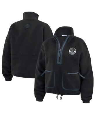 Women's Black Vegas Golden Knights Polar Fleece Half-Zip Jacket