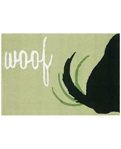 Liora Manne Front Porch Indoor/Outdoor Woof Green Area Rug
