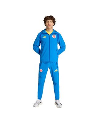 Men's Blue Colombia National Team FIFA x World Cup 2026 Tiro Travel Raglan Full-Zip Windbreaker Hoodie