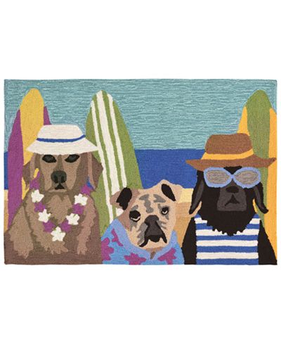 Liora Manne Front Porch Indoor/Outdoor Beach Patrol Multi Area Rug