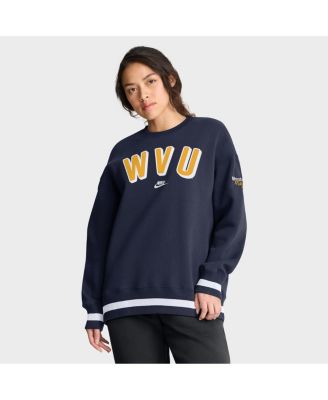 Women's Navy West Virginia Mountaineers Oversized Legacy Phoenix Sweatshirt