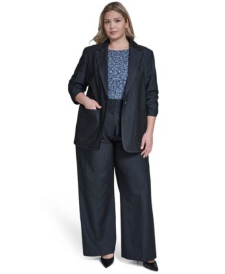Calvin Klein - Plus Size Notch Collar Jacket