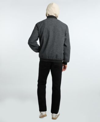 Men's Herringbone Bomber Jacket