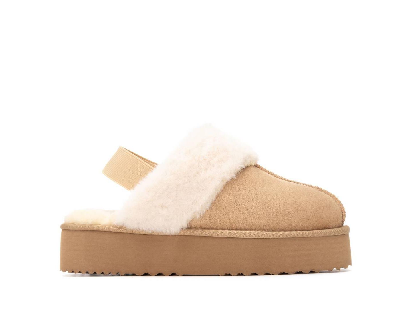Женские сабо XTI Suede Casual Slingback, цвет: Бежевый — фото 1