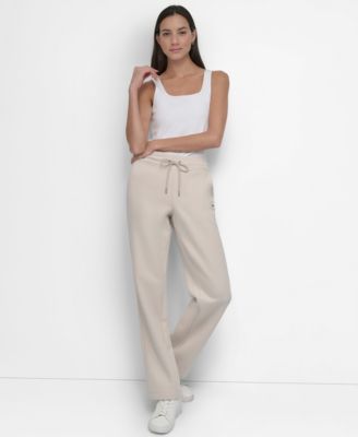 Women's Tonal Logo Patch Relaxed Fit Track Pants