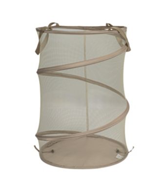 Pop-Up Mesh Laundry Hamper, Blue
