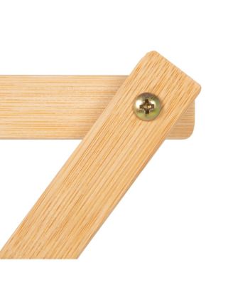 Bamboo Folding Clothes Drying Rack, Black