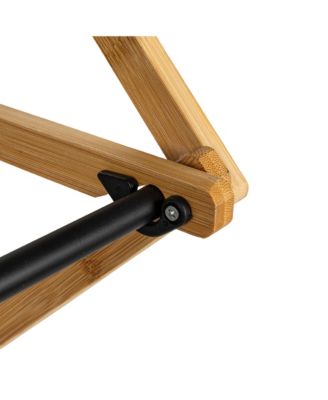 Folding Clothes Drying Rack, with 14 Coated Metal Dowels, Black