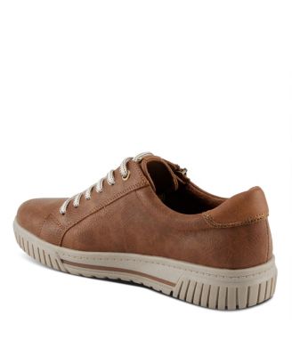 Women's Jamia Sneakers – Dual Closure with Laces and Zipper – Plush Textile Lining, Shock Absorbing, Water Resistant Synthetic Upper