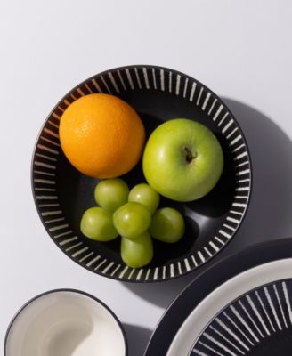 Set of 4 Colorwave Stripe Cereal Bowls