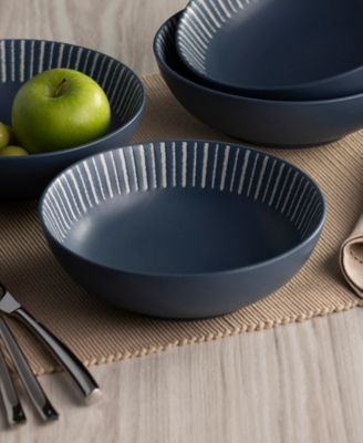 Colorwave Stripe Cereal Bowls, Set of 4