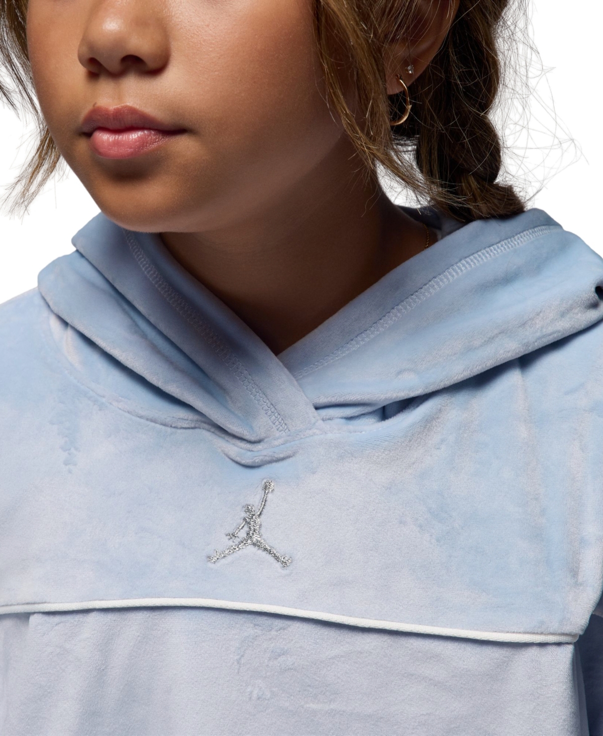 Jordan Girls 7-16 Mountainside Long Sleeves Pull-On Hoodie