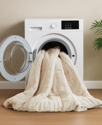 Madison Park Duke Reversible Faux Fur 3-Pc. Comforter Set, Full/Queen