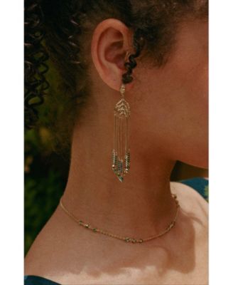 Verdant Whisper Tassels Earrings