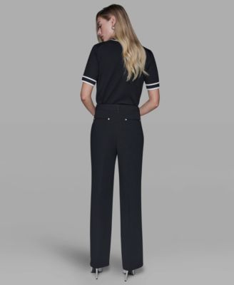 Women's Mid Rise Straight Leg Pants