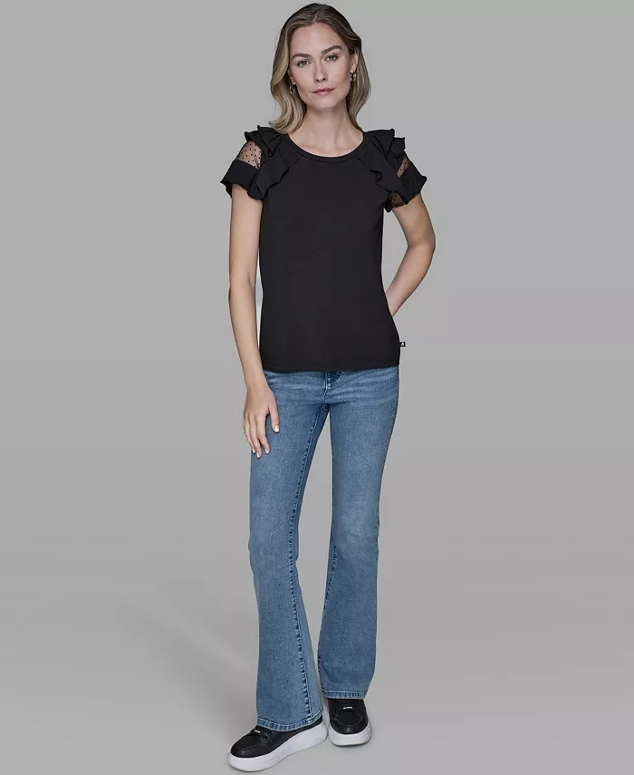 Women's Ruffle-Sleeve Pull-On Top - thumbnail 8