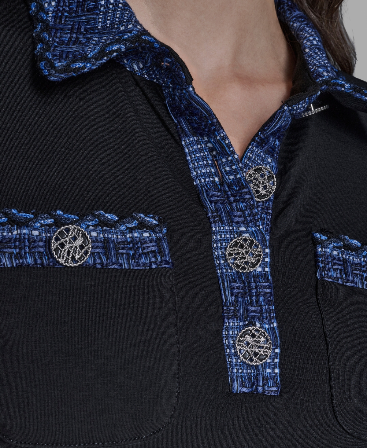 Karl Lagerfeld Paris Women's Polo Collar Pull-On Dress