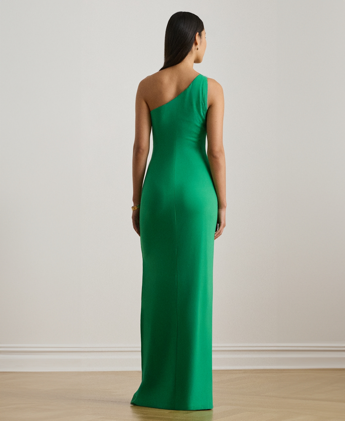 Lauren Ralph Women's Jersey One-Shoulder Gown