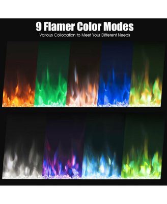 40-Inch Electric Fireplace Recessed with Thermostat