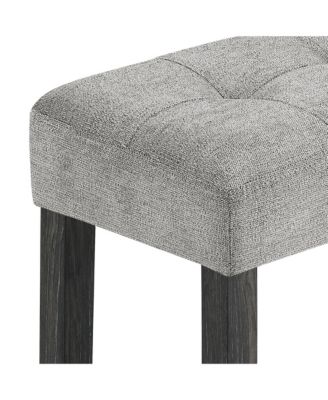 Industrial 4-Piece Bar Table Set with Power Outlet in Grey