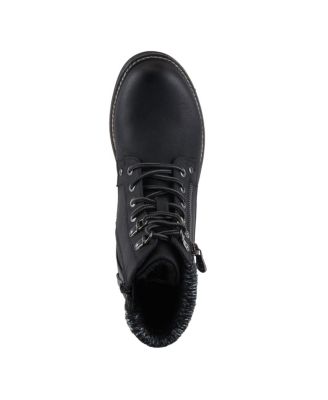 Women s Jadelyn Hiker-Inspired Lace-Up Boots with Sweater Collar and Zipper