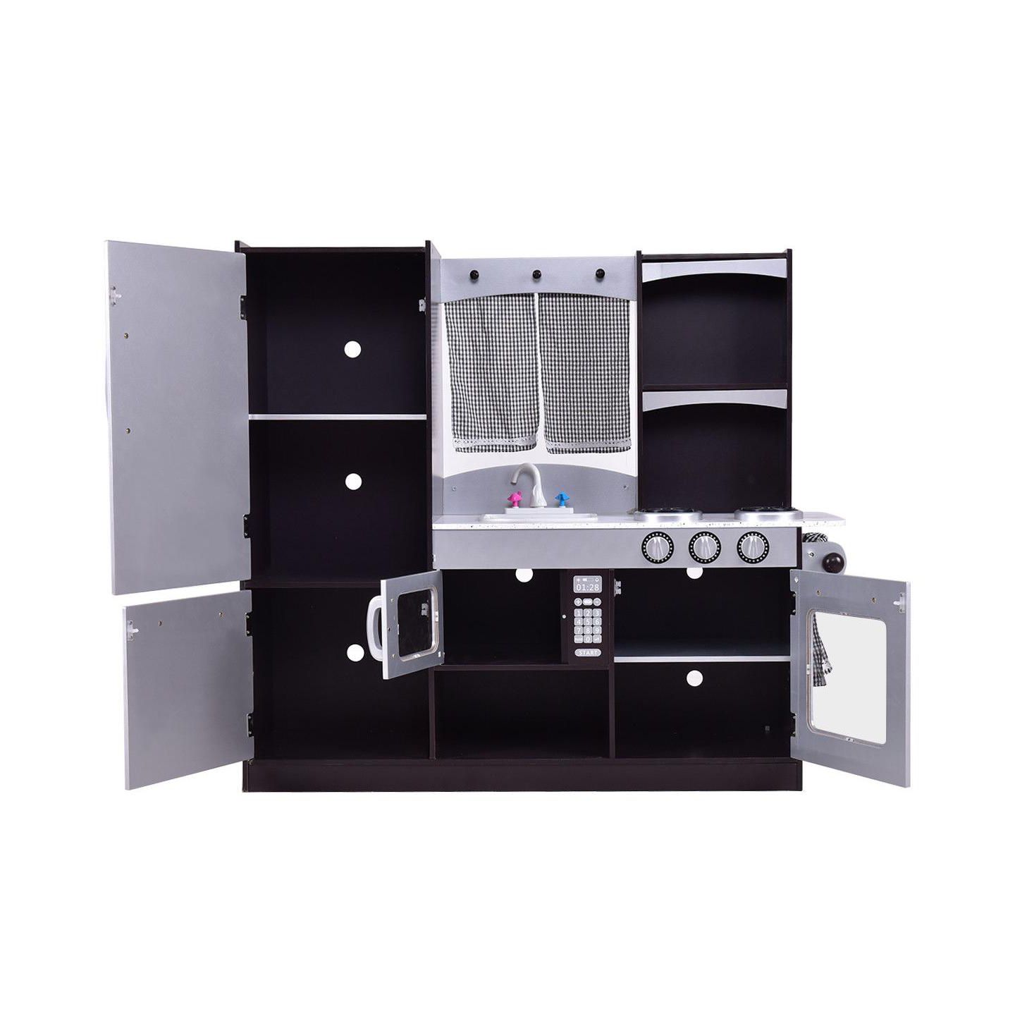 Детская игрушка SUGIFT Wooden Modern Play Kitchen, Ages 3+, цвет: Серебряный — фото 11