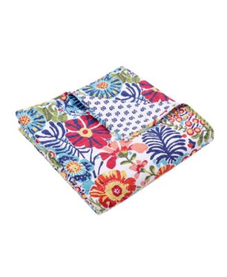 Night Garden Reversible Quilted Throw, 50" x 60"