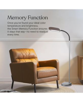 Litespan 53" Dimmable LED Reading Task Lamp with Height Adjustable Gooseneck