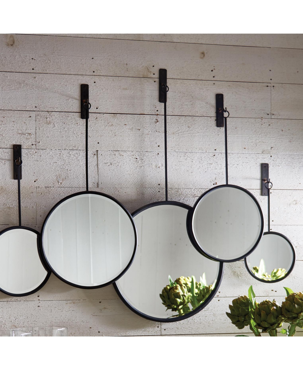 Maison Noir Pendulum Mirrors Set of 5
