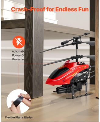 RC Helicopter, 2.4GHz Flying 3.5-Channel with Shooting Mode, Altitude Hold, LED Lights, Toy for Kids 14