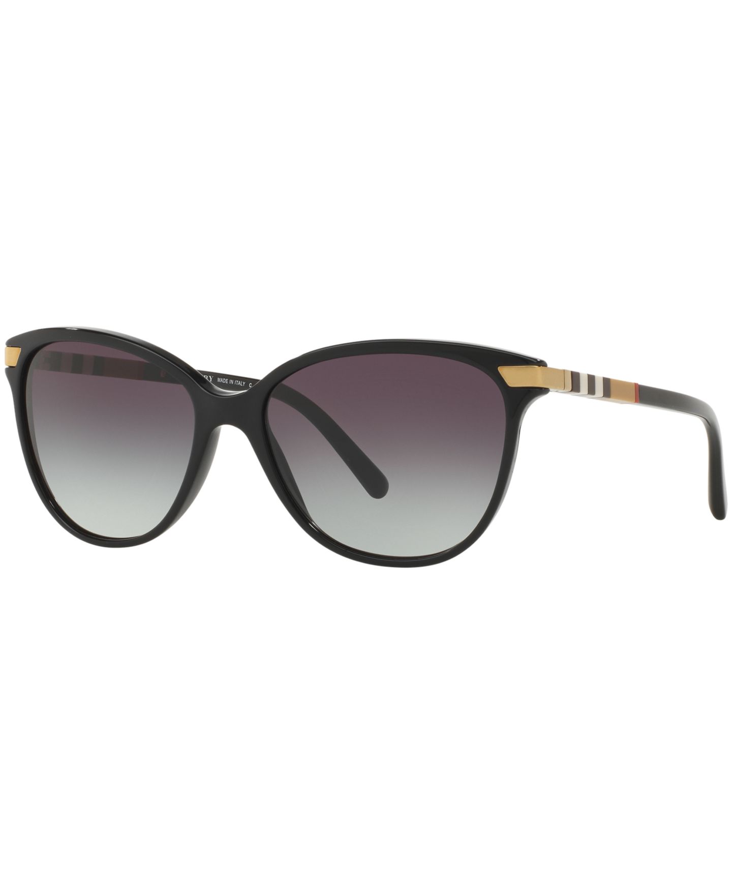 Женские солнцезащитные очки Burberry Gradient Sunglasses, BE4216, цвет: Чёрный / Серый градиентный — фото 1