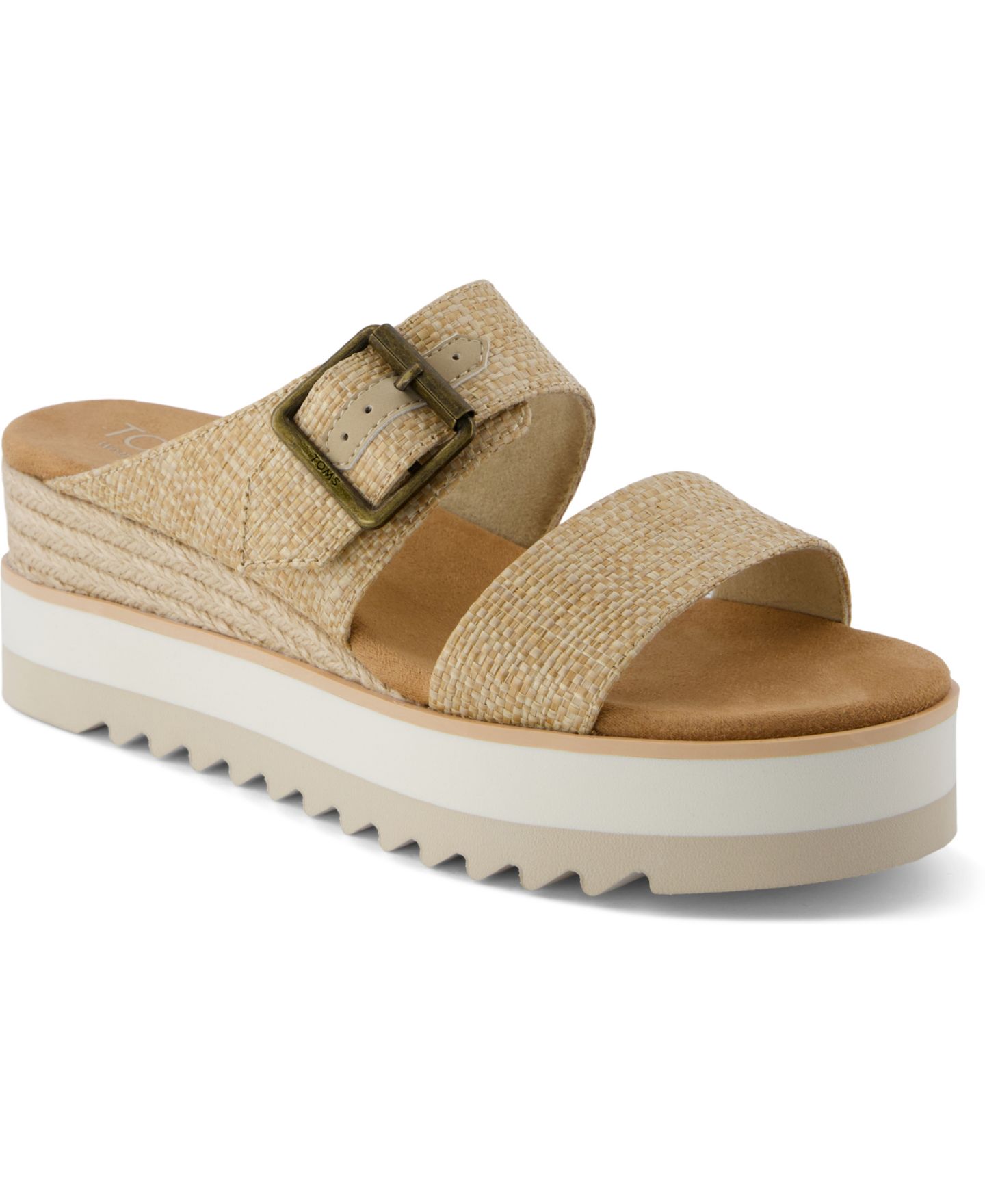 Женские сандалии TOMS Diana Mule Buckle, цвет: Миндальный — фото 1