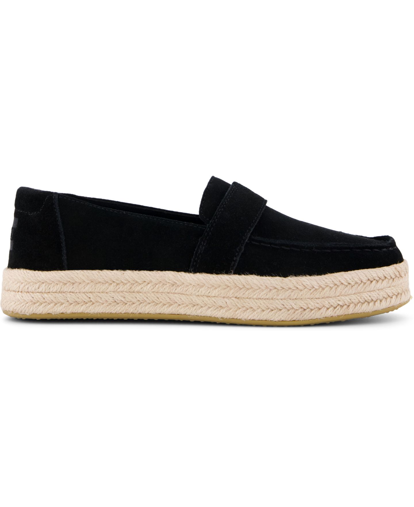 Женские туфли TOMS Blakely Slip-On Espadrilles, цвет: Чёрный замшевый — фото 2