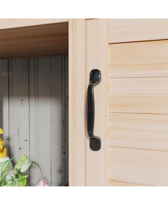 Outdoor Gardening Workbench with Open Shelf Storage for Pots