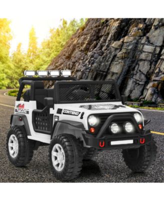 12V Kids Electric Ride On Truck with Remote Control and Operation Lever