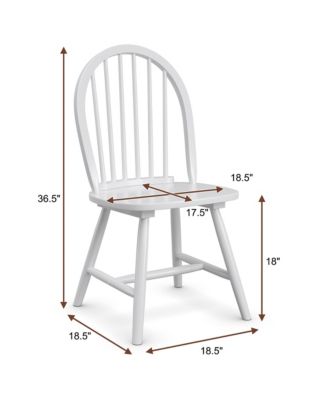 Set of 4 Vintage Windsor Dining Side Chair Wood Spindleback Kitchen Room