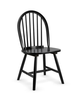 Set of 4 Vintage Windsor Dining Side Chair Wood Spindleback Kitchen Room