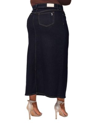 Women's Denim Maxi Skirt