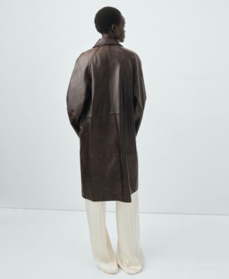 Women's Leather Full-Length Coat