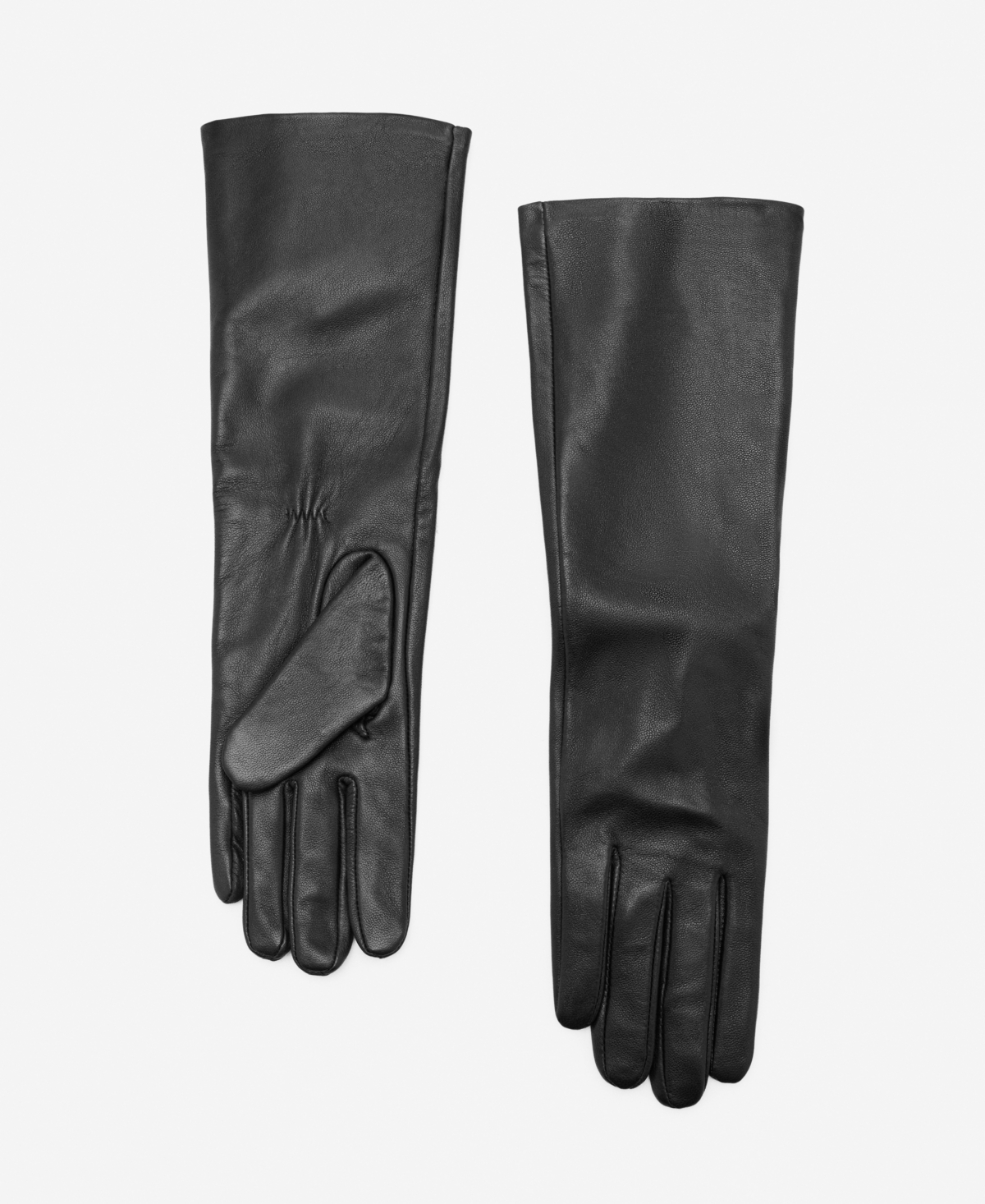 Mango Women's Leather Long Gloves In Black