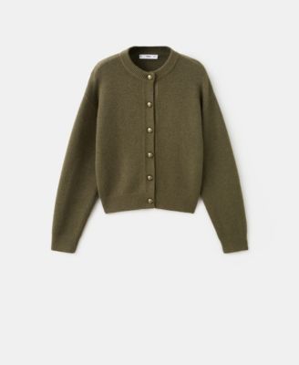 Women's Buttons Chunky-Knit Cardigan